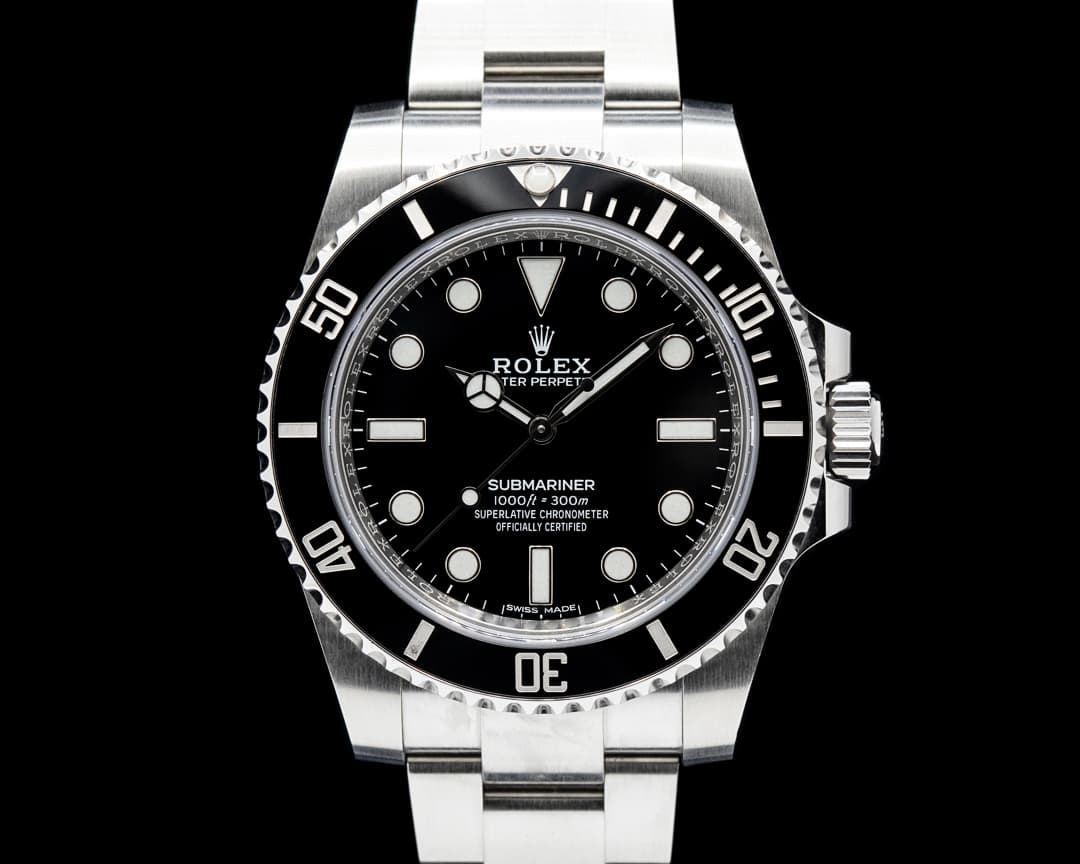 Rolex 114060 Submariner No Date SS Black Dial