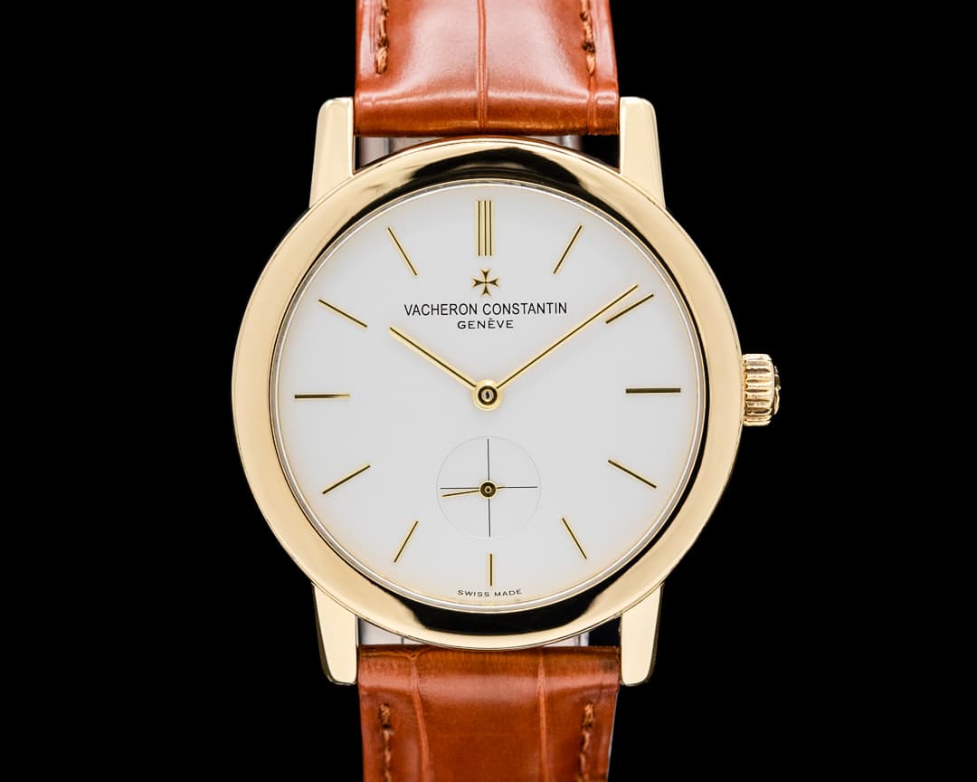 Image of Vacheron Constantin 91020/000J Patrimony "Soleil Levant" 18K YG Silver Dial