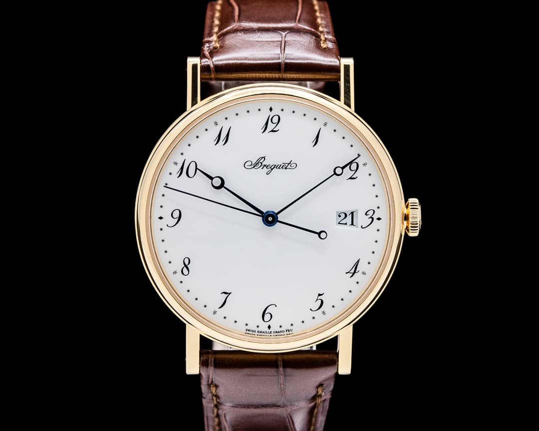 Image of Breguet 5177BA Classique 18K Yellow Gold White Enamel Dial