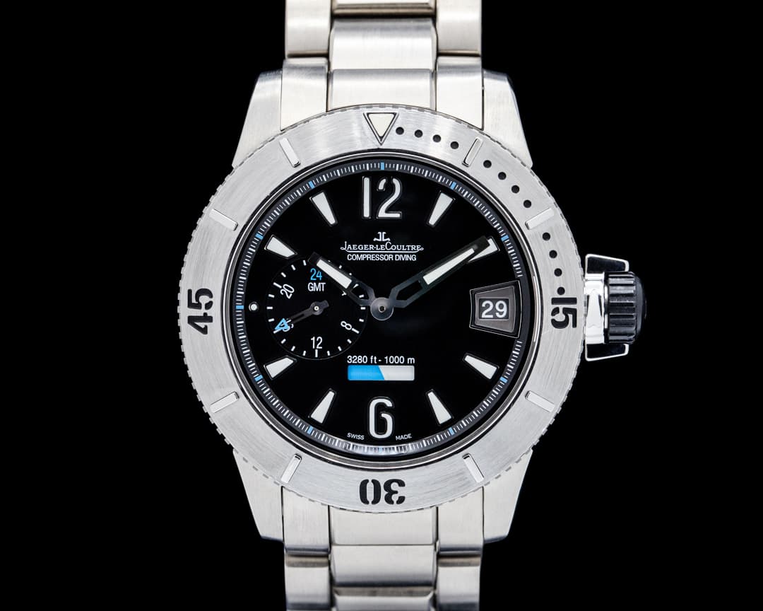 Image of Jaeger-LeCoultre Q187T170 Master Compressor Diving GMT Titanium Black Dial