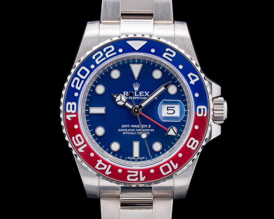 Rolex 116719BLRO GMT-Master II "Pepsi" 18K White Gold Blue Dial