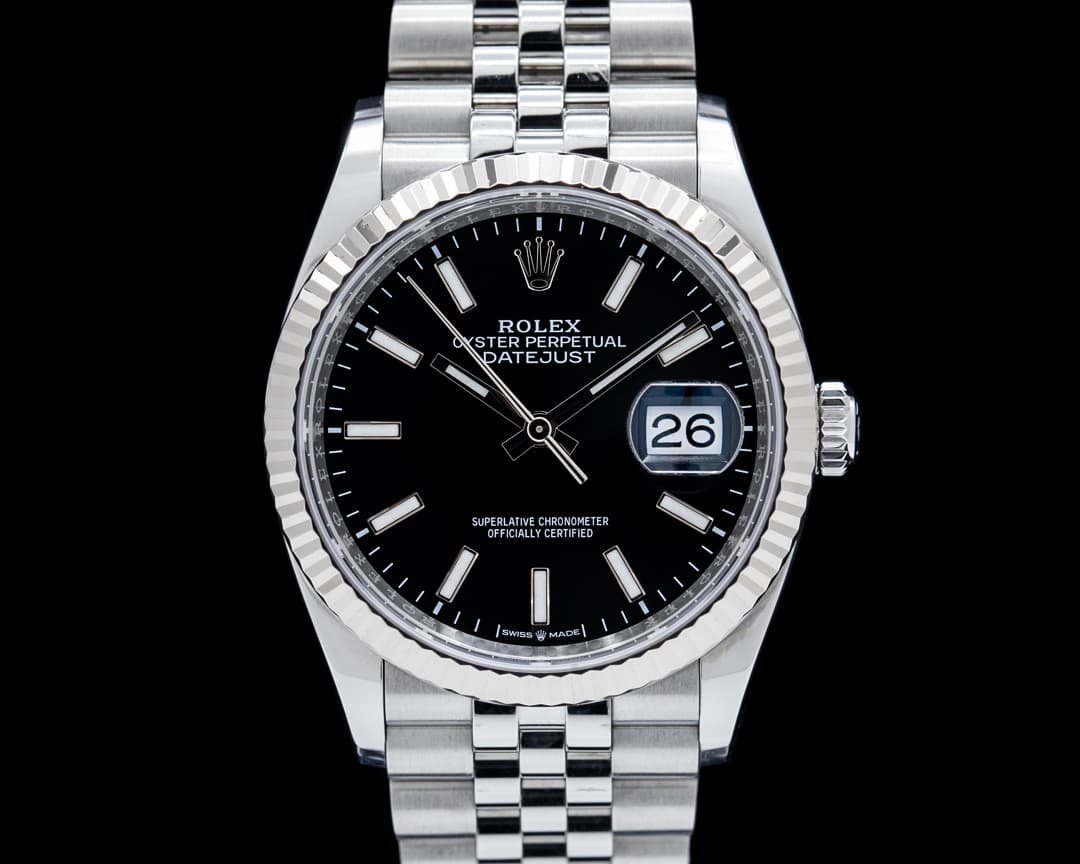 Image of Rolex 126234 Datejust 36 Jubilee SS Black Dial