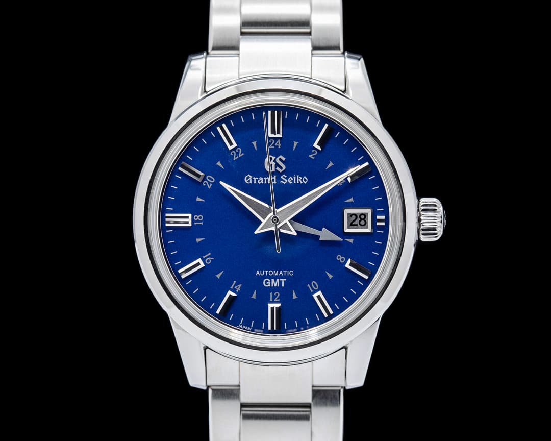 Image of Grand Seiko SBGM239 GMT HODINKEE SS Blue Dial LIMITED