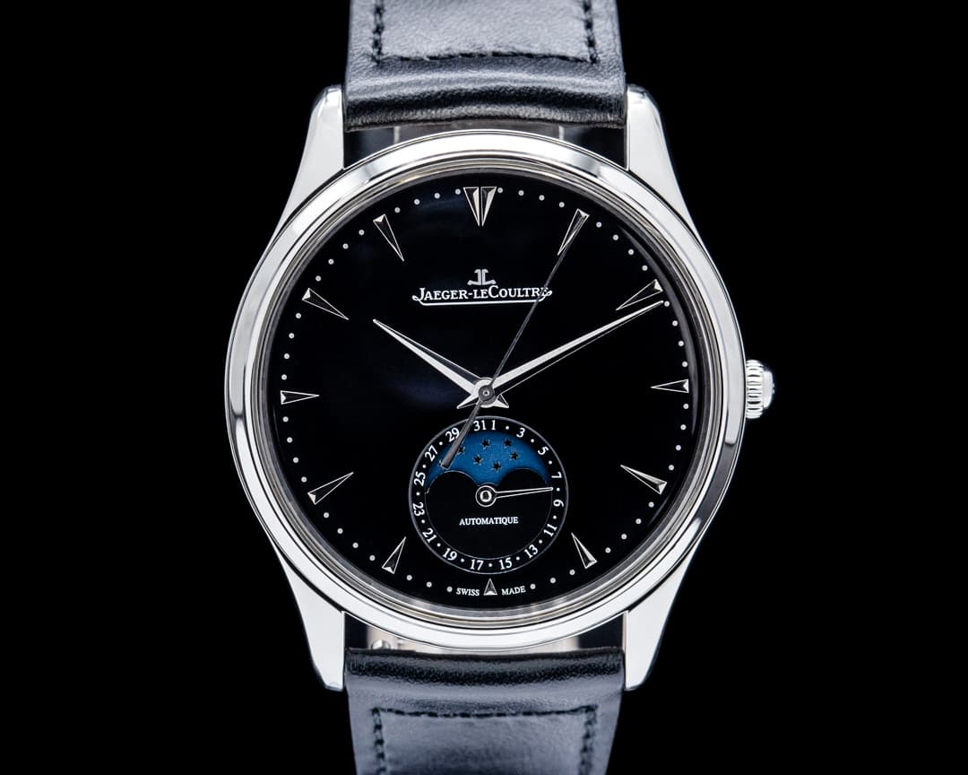 Image of Jaeger-LeCoultre Q1368470 Master Ultra Thin Moonphase SS Black Dial