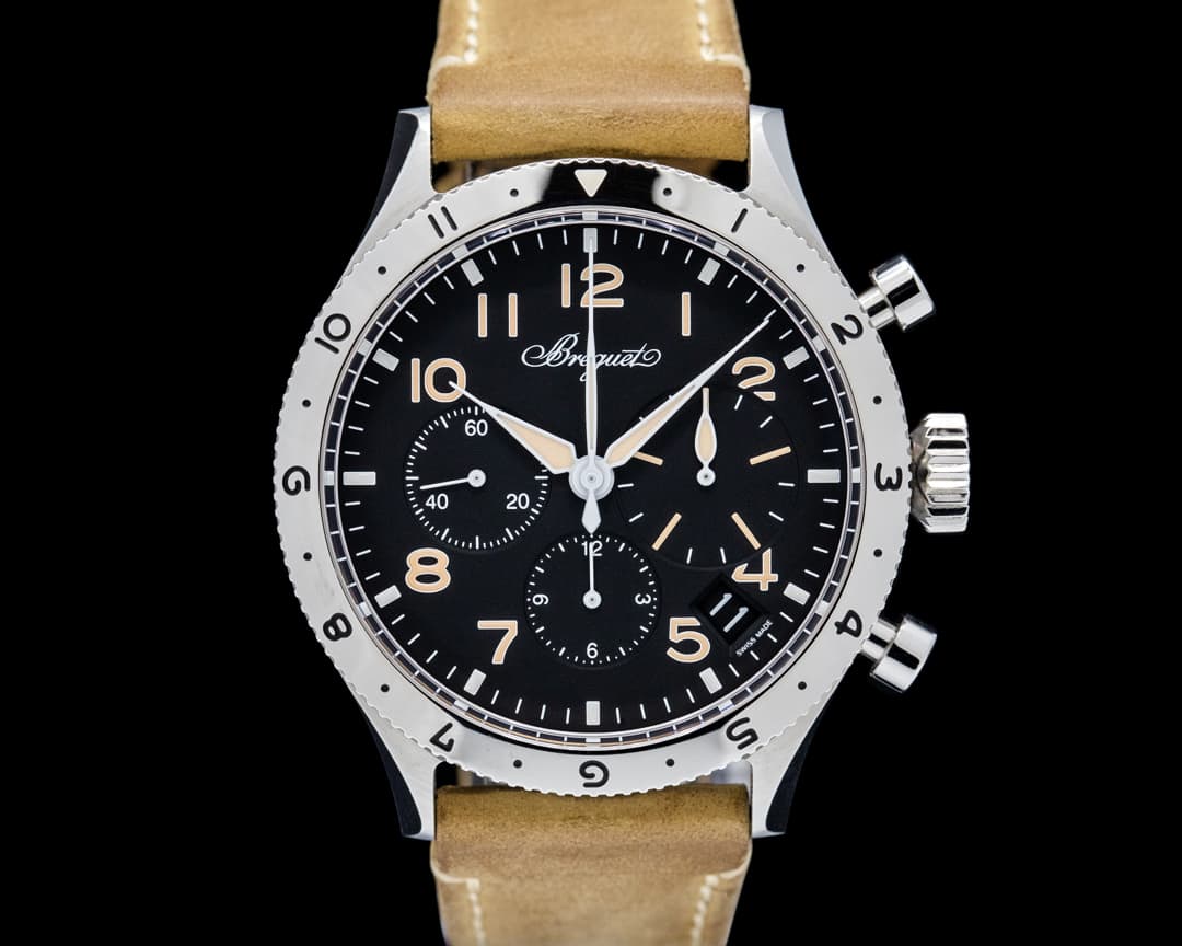 Breguet 2067ST/92/3WU Type XX Chronograph Stainless Steel Black Dial
