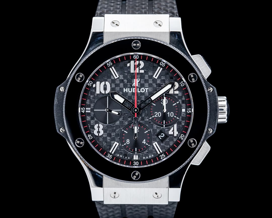Image of Hublot Big Bang Original Chronograph Ceramic Black Dial