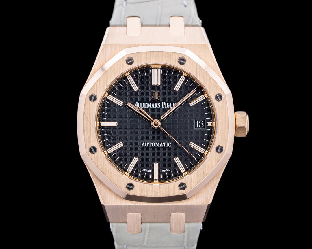 Image of Audemars Piguet 15450OR Royal Oak Selfwinding Rose Gold Black Dial