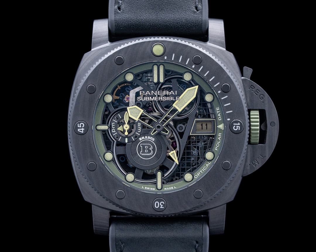 Image of Panerai PAM01283 Submersible S Brabus Carbotech Skeleton Dial LIMITED