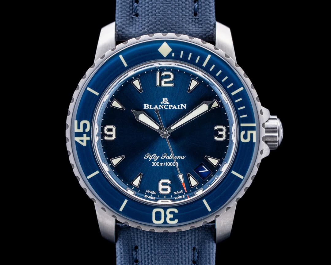 Blancpain 5010 Fifty Fathoms Automatique Titanium Blue Dial