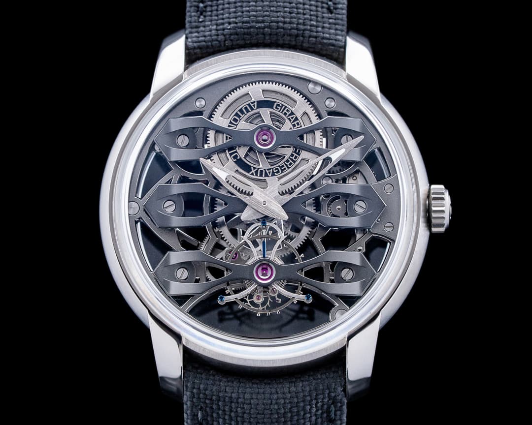 Image of Girard-Perregaux 99295 Neo Tourbillon with Three Bridges Skeleton Titanium