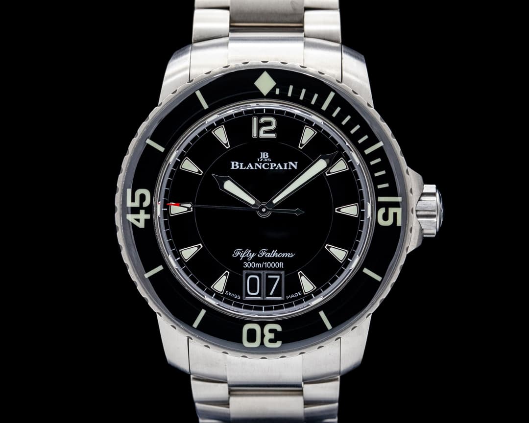 Blancpain 5050 Fifty Fathoms Grande Date Titanium Black Dial