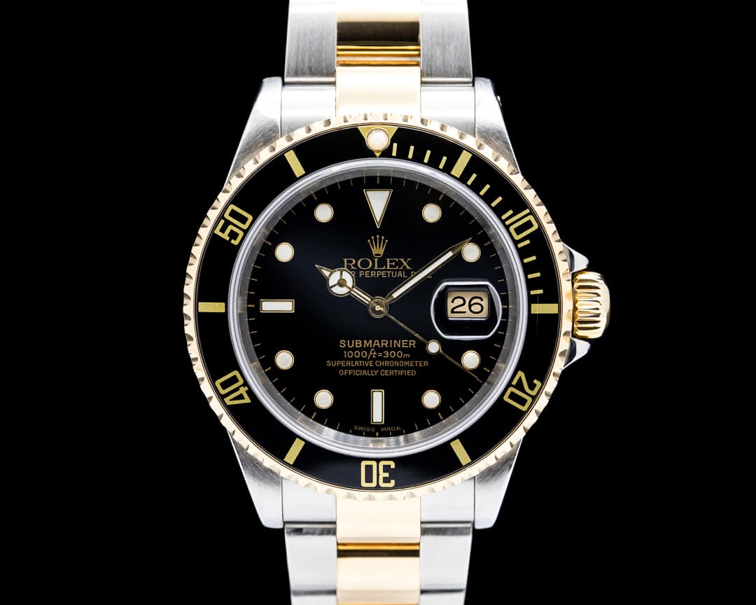 Image of Rolex 16613 Submariner Date 18K YG / SS Black Dial Circa. 2002