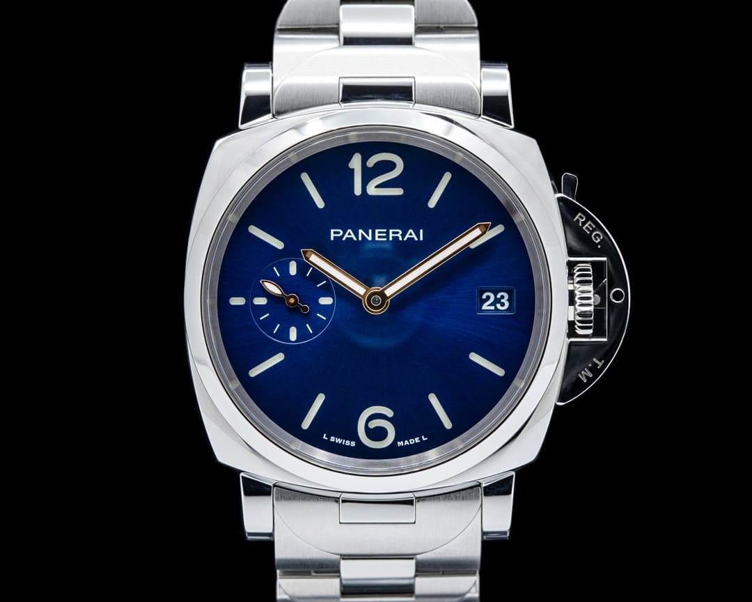 Panerai PAM01123 Luminor Due Steel Blue Dial