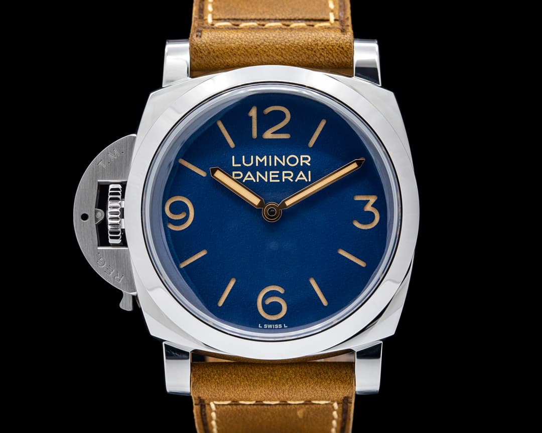 Image of Panerai PAM01732 Luminor Destro SS Blue Dial