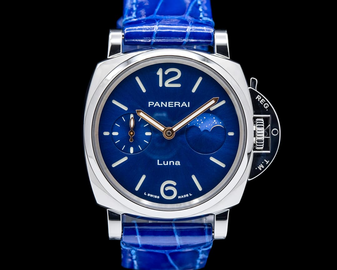 Image of Panerai PAM01179 Luminor Due Luna SS Blue Dial