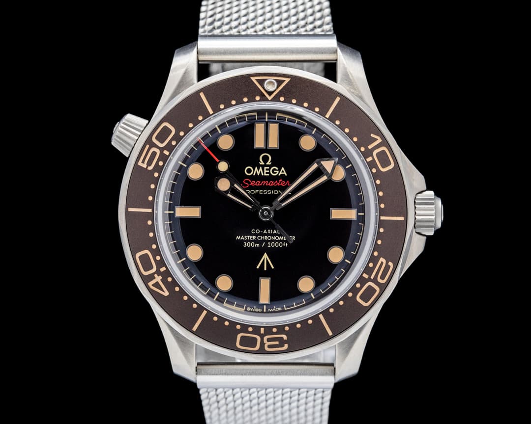 Image of Omega Seamaster Diver 300M 007 Edition Titanium Black Dial
