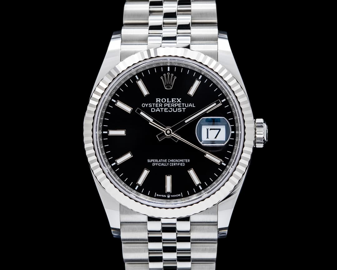 Image of Rolex 126234 Datejust 36 Jubilee SS Black Stick Dial 2026