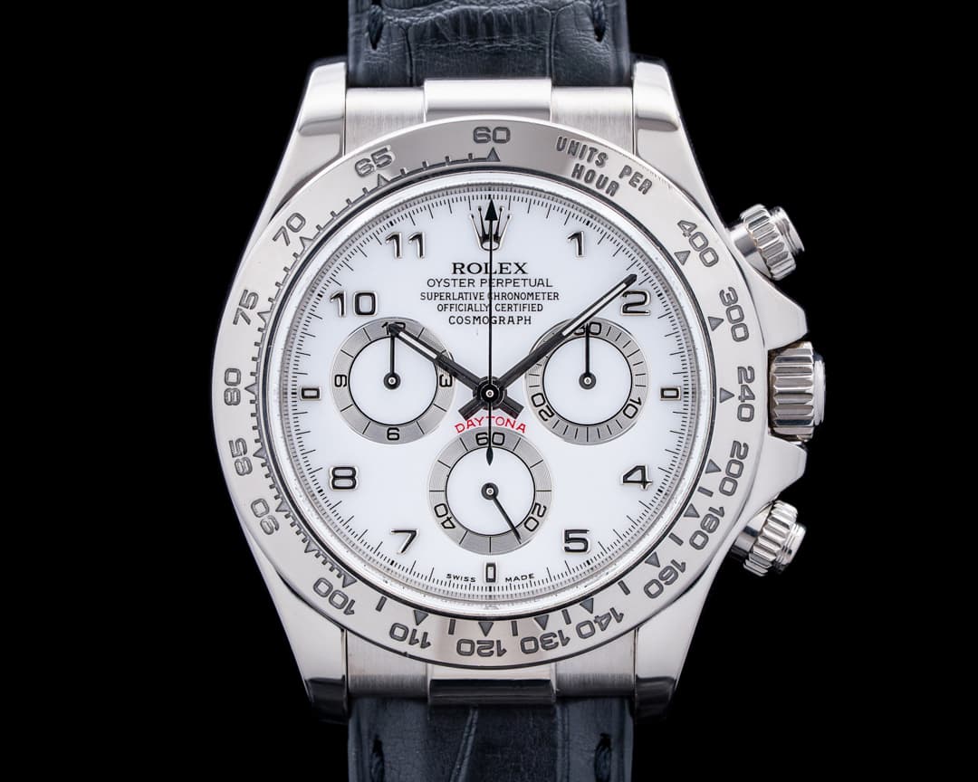 Image of Rolex 16519 Daytona 18K White Gold White Dial