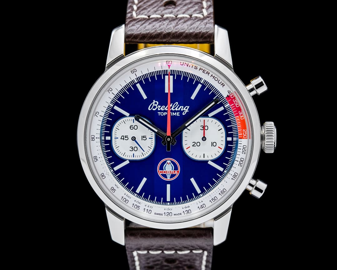 Image of Breitling AB0176 Top Time B01 Shelby Cobra SS Blue Dial