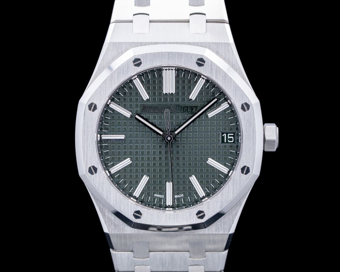Image of Audemars Piguet 15510ST Royal Oak SS Green Dial