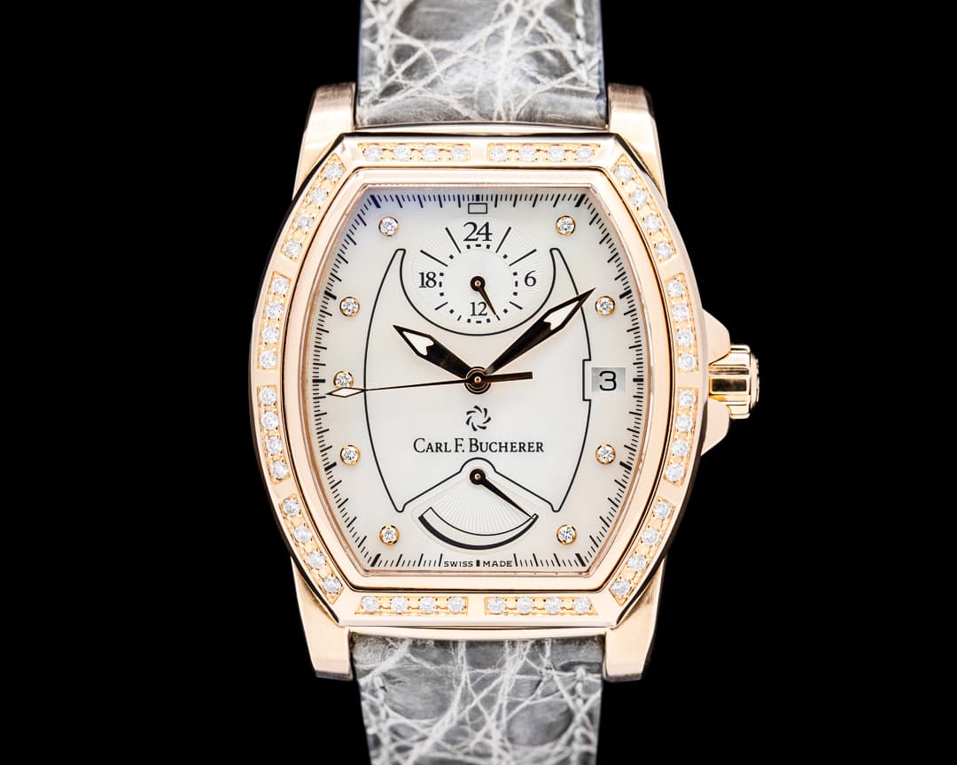 Image of Carl F. Bucherer Patravi T-24 Rose Gold Mother of Pearl Diamond Dial