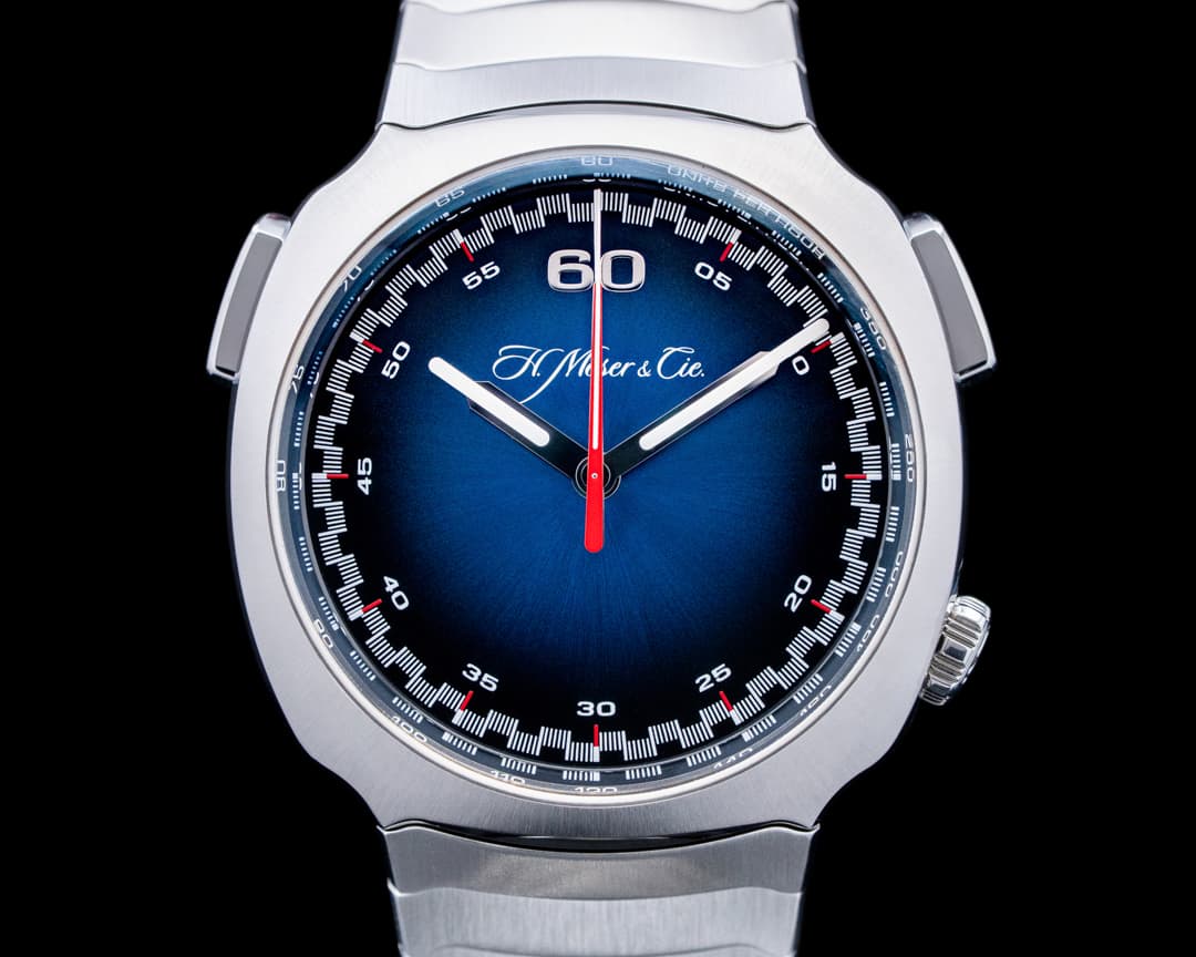 H. Moser & Cie. 6902 Streamliner Flyback Chronograph SS Blue Dial