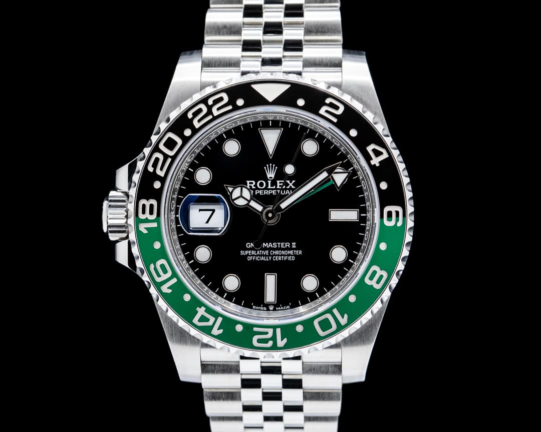 Image of Rolex 126720VTNR GMT-Master II Left-Handed SS Black Dial