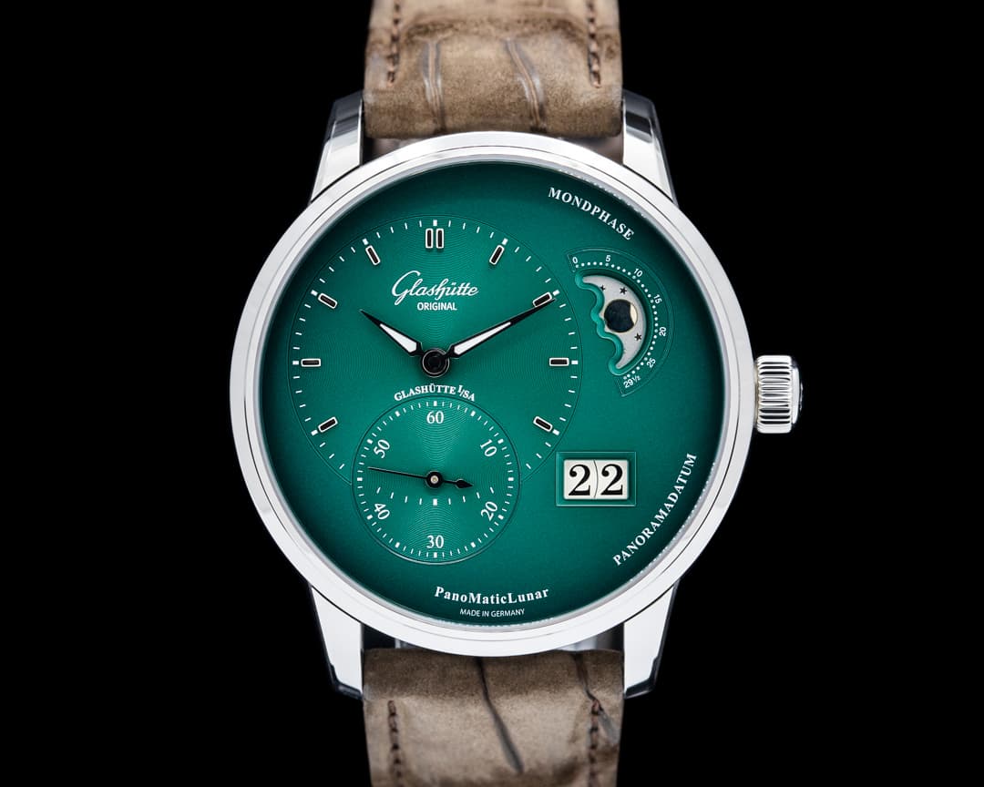 Glashütte Original PanoMaticLunar SS Green Dial