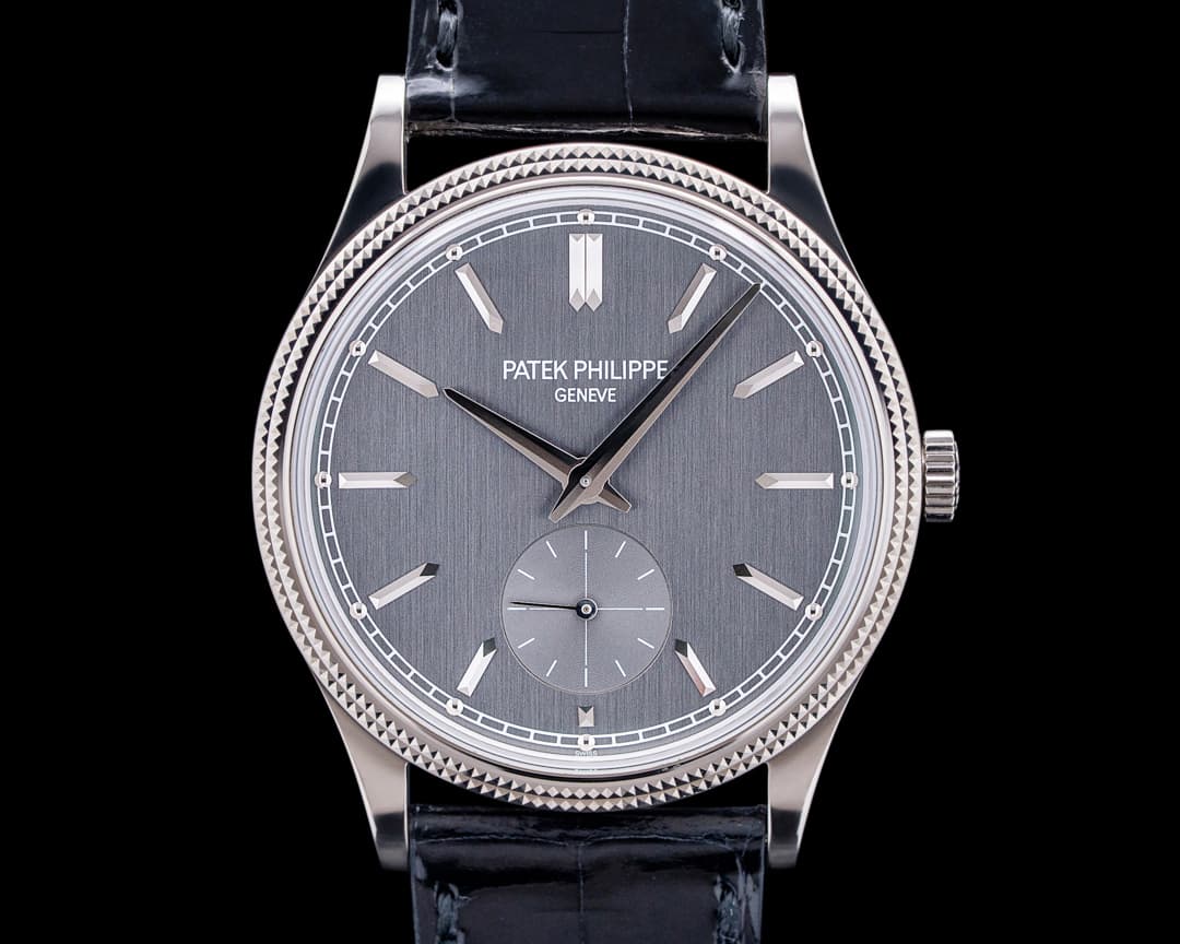 Image of Patek Philippe 6119G Calatrava 18K White Gold Charcoal Gray Dial