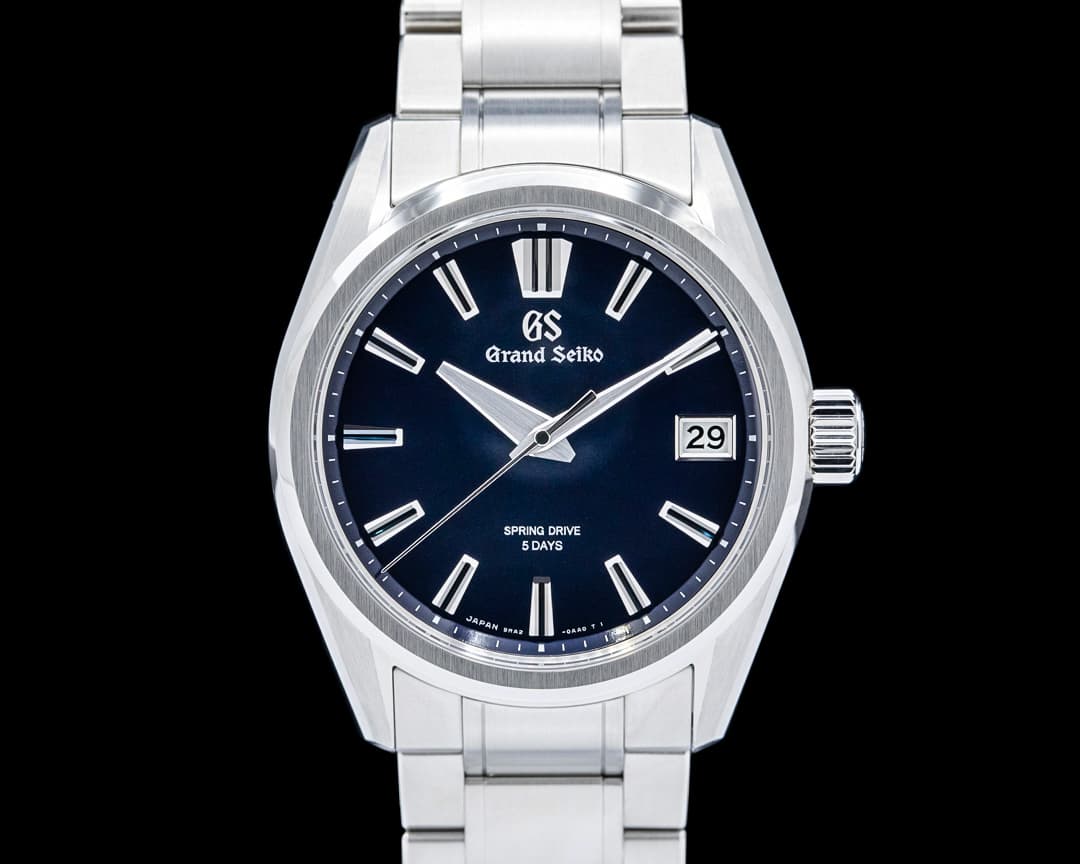 Image of Grand Seiko SLGA021G Evolution 9 Spring Drive "Lake Suwa Before Dawn" SS Blue Dial