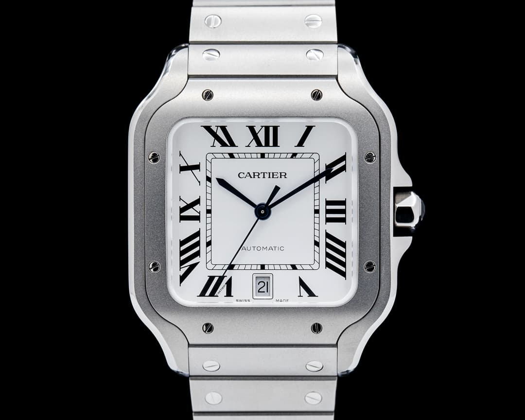 Image of Cartier WSSA0089 Santos de Cartier Large Titanium Silver Dial 2025