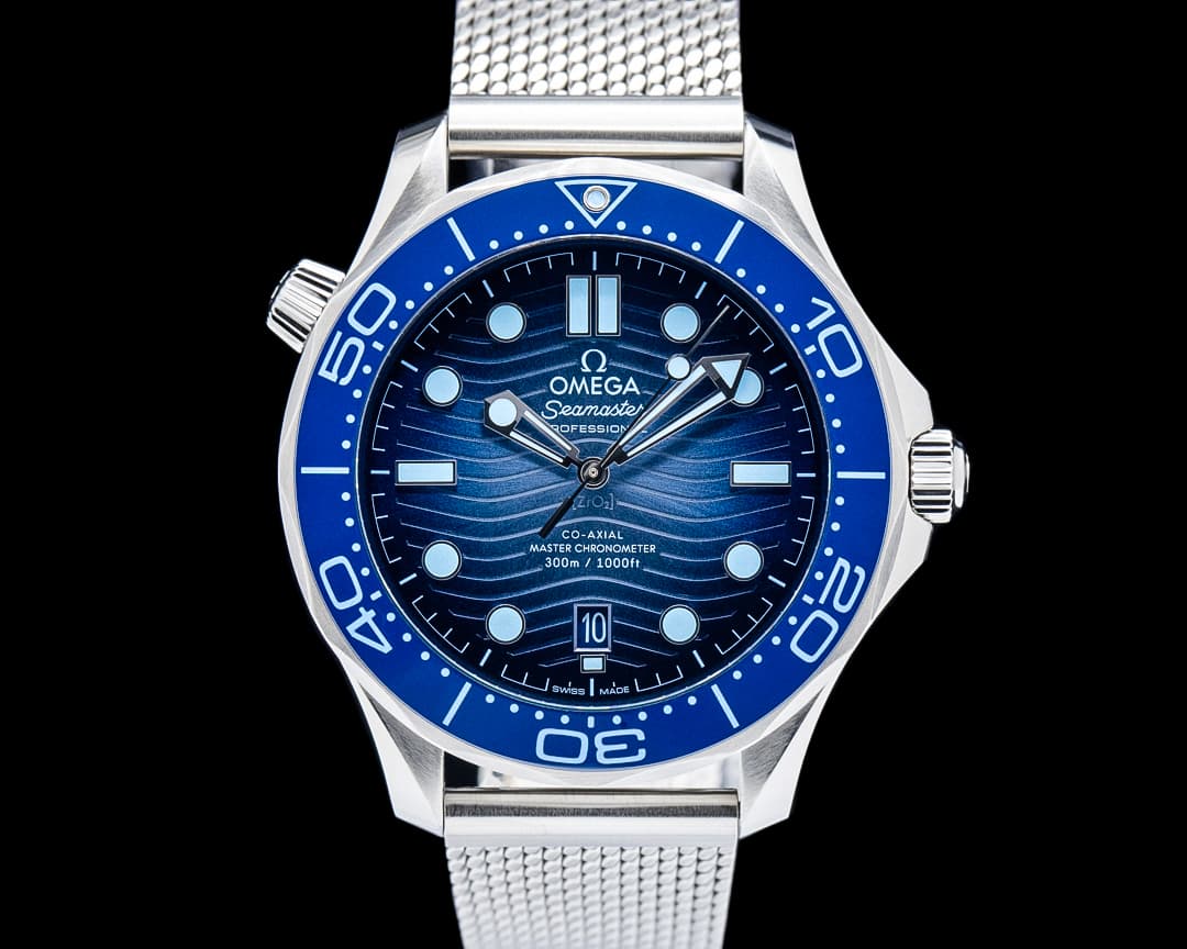 Omega Seamaster Diver 300M "Summer Blue" SS Blue Dial