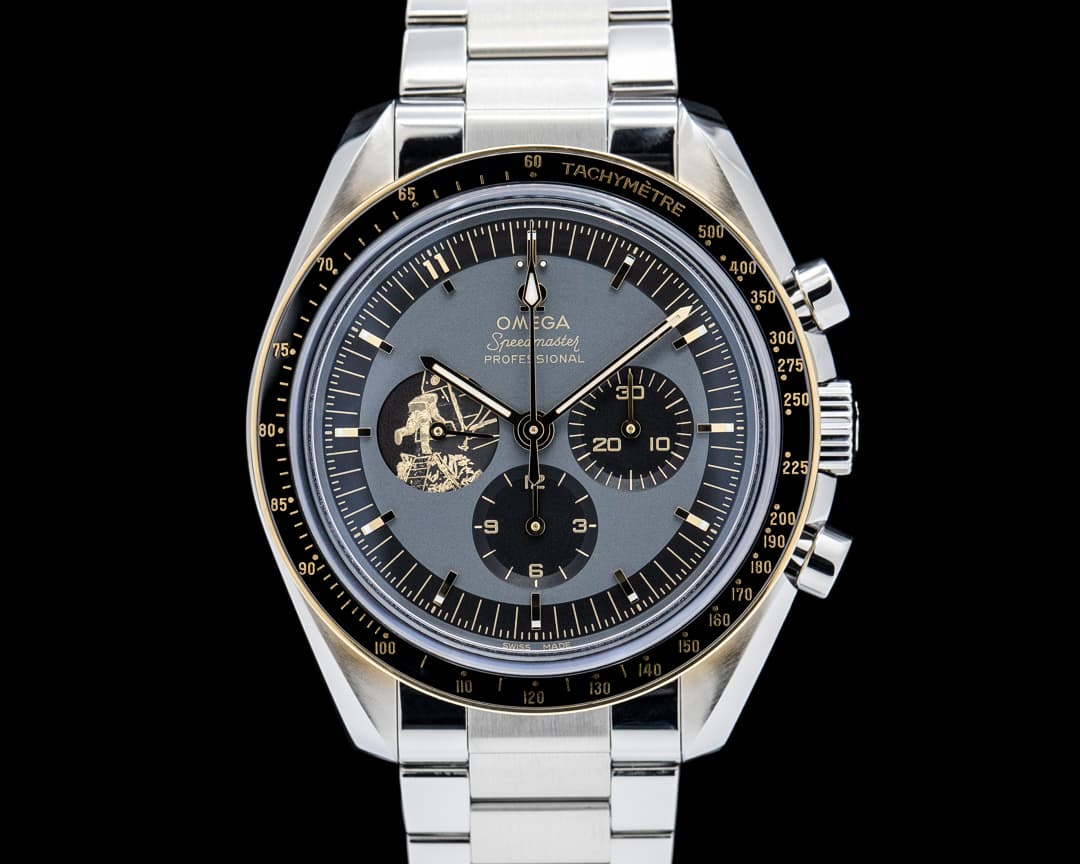 Omega Speedmaster Apollo 11 50th Anniversary SS / 18K YG Gray Dial LIMITED