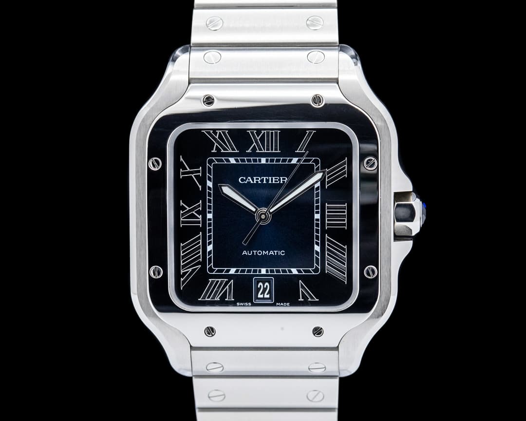 Cartier WSSA0030 Santos de Cartier Large SS Blue Dial