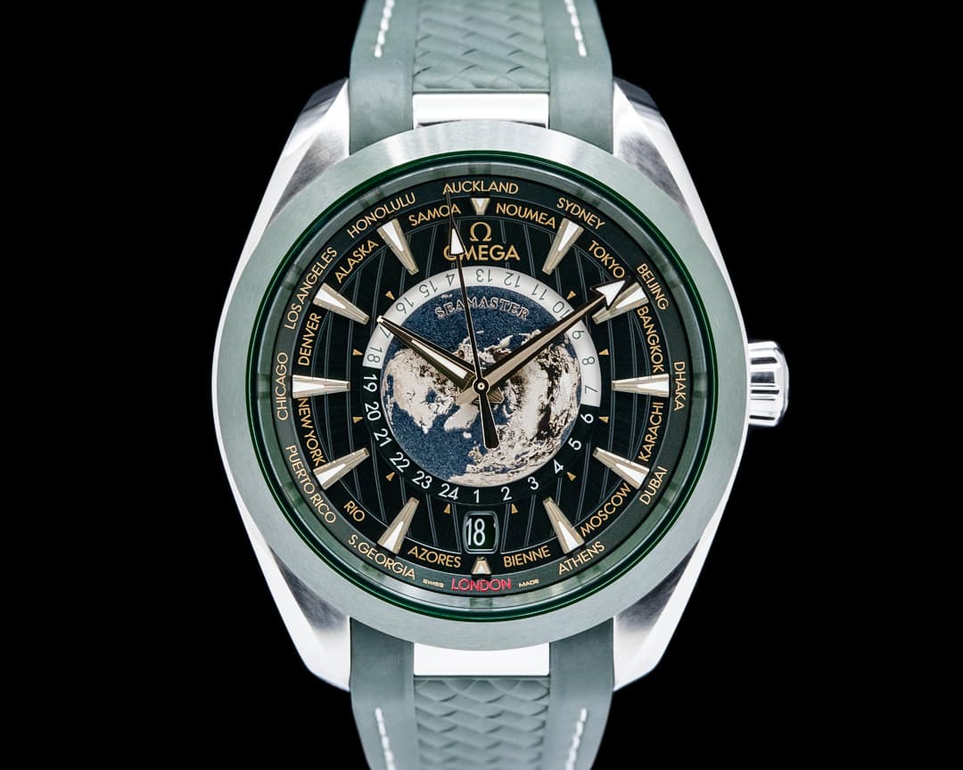 Image of Omega Seamaster Aqua Terra Worldtimer SS Green Dial