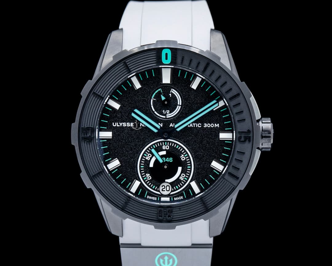 Image of Ulysse Nardin Diver Chronometer "One More Wave" Titanium Black Dial LIMITED