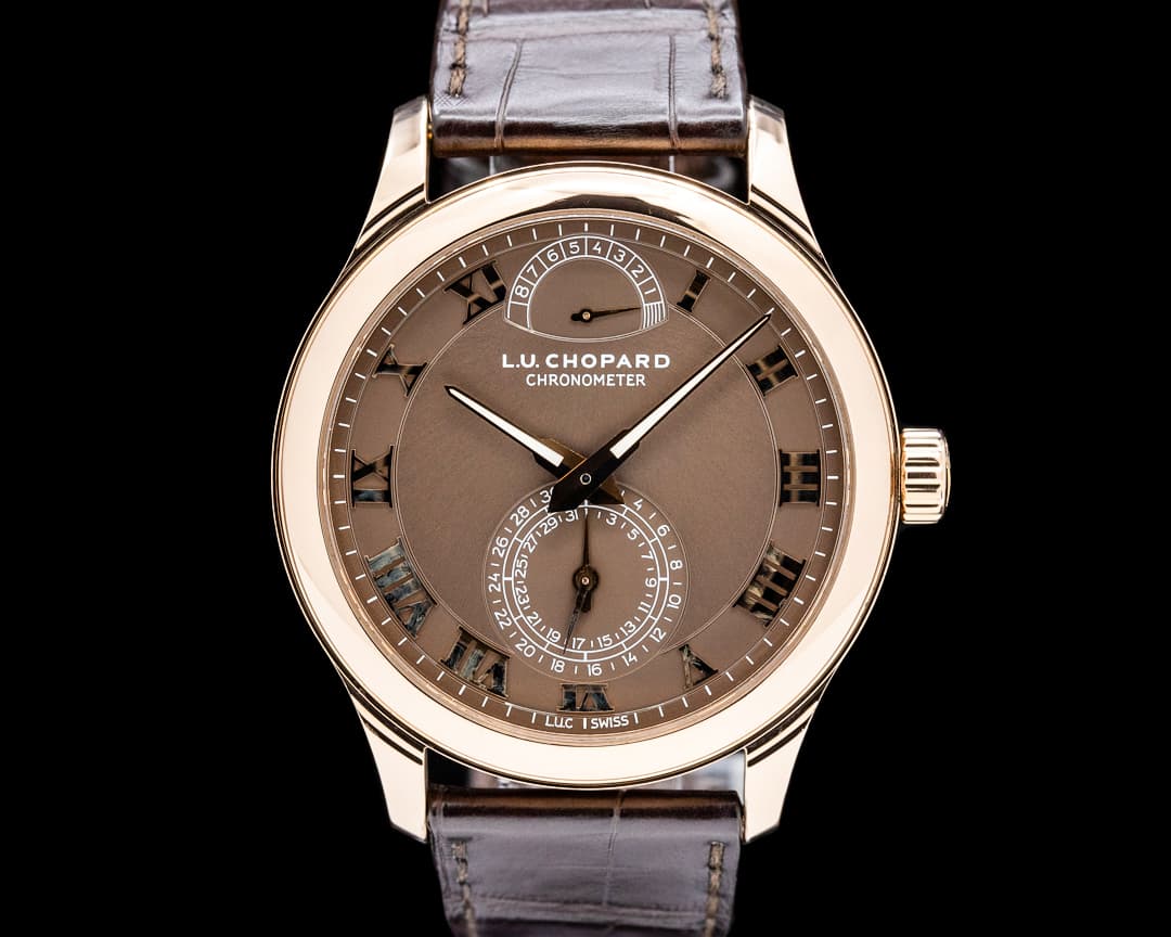 Image of Chopard 161926 L.U.C. Quattro Power Reserve 18k Rose Gold Brown Dial