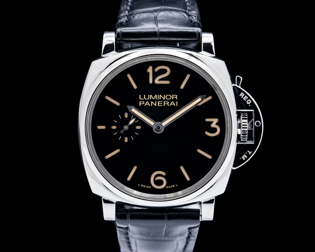 Panerai PAM00676 Luminor Due 3 Days Acciaio SS Black Dial