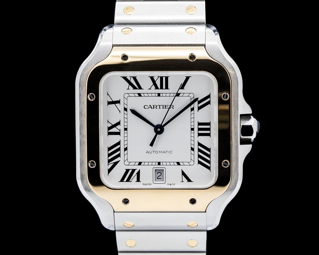 Cartier W2SA0009 Santos de Cartier Large SS / 18K YG Silver Dial 2025