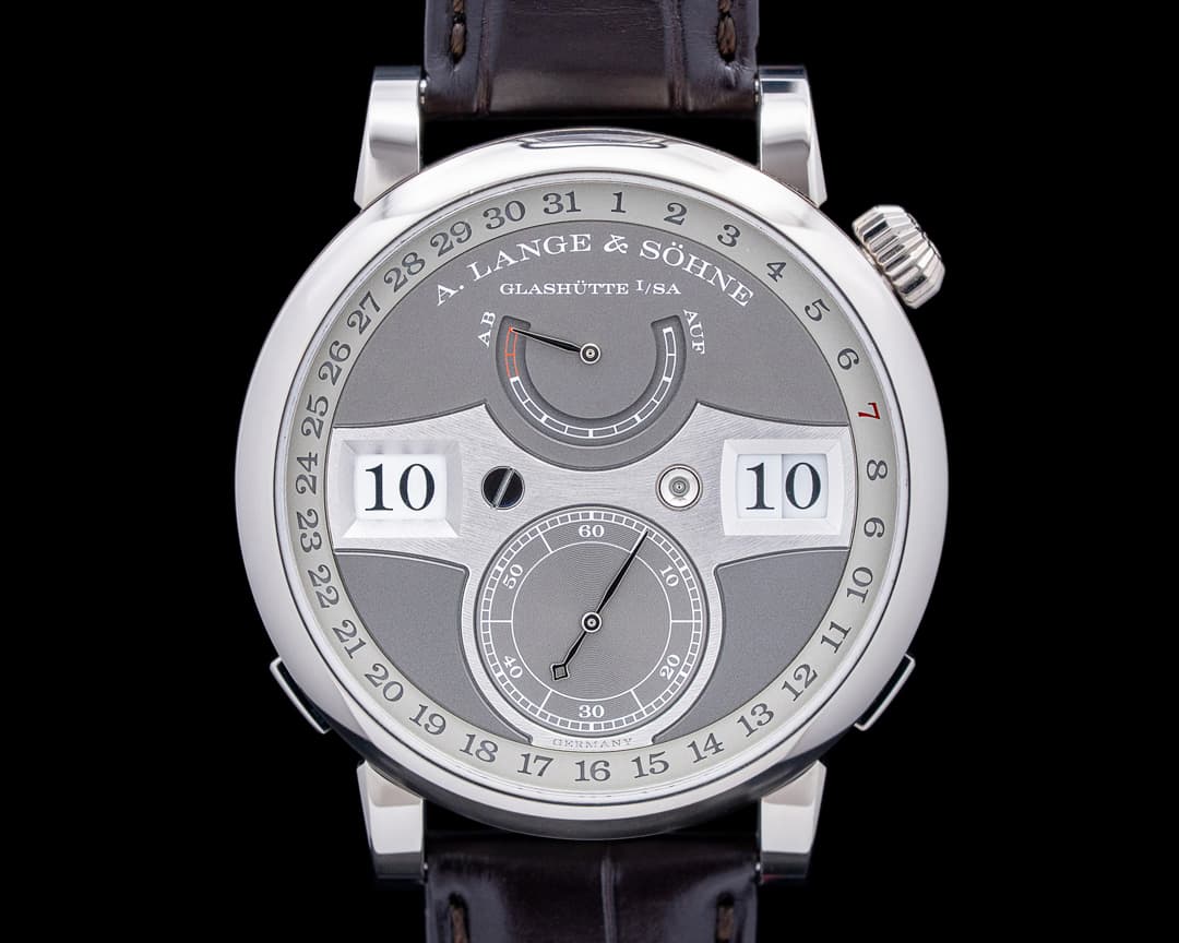 A. Lange & Söhne 148.038 Zeitwerk Date 18K White Gold Gray Dial