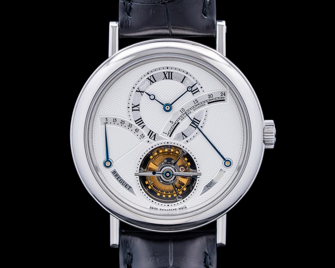 Breguet 3657PT Classique Tourbillon Power Reserve Platinum Silver Dial