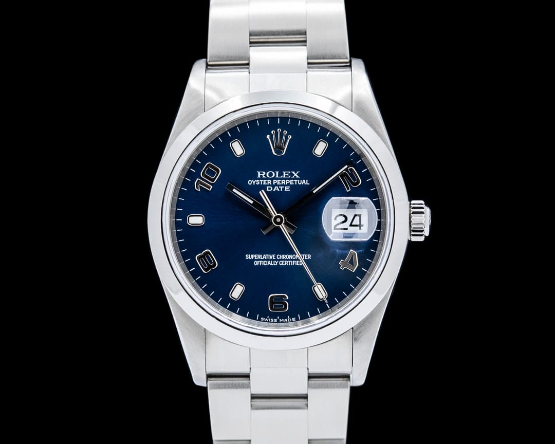 Image of Rolex 15200 Oyster Perpetual Date SS Blue Dial Circa. 2002