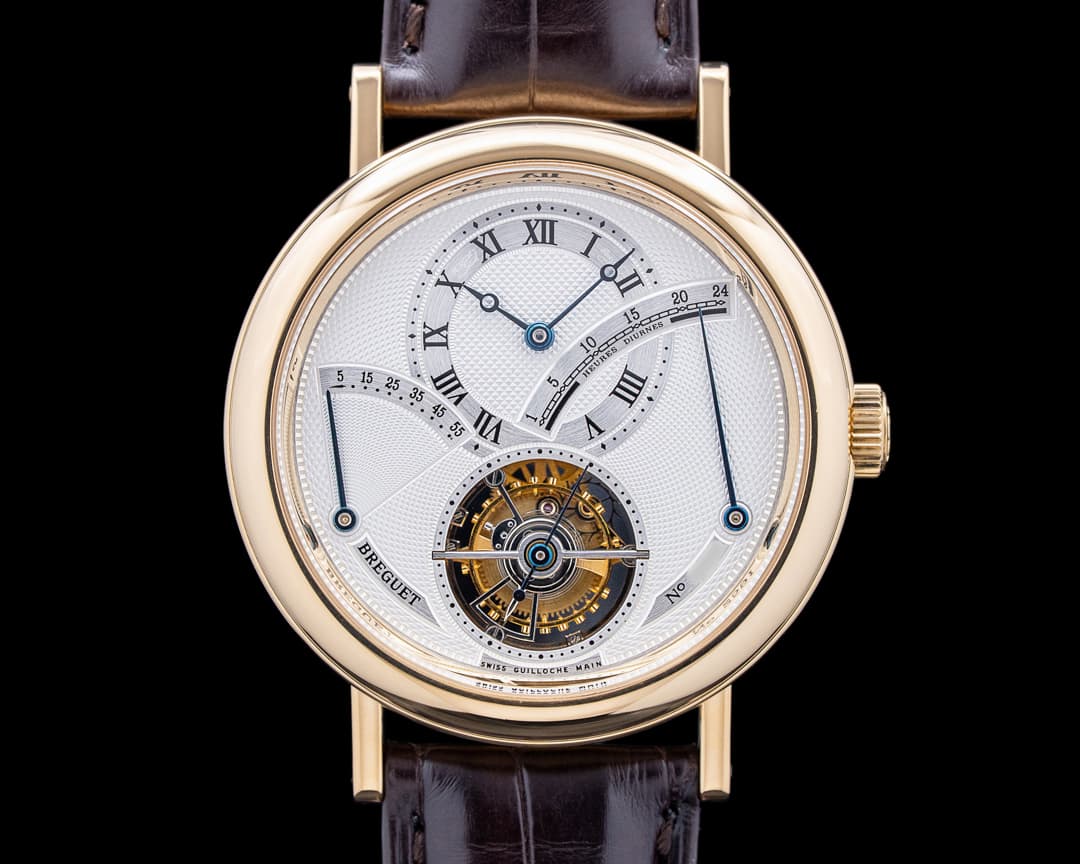 Image of Breguet 3657BA Classique Tourbillon 18K Yellow Gold Silver Dial