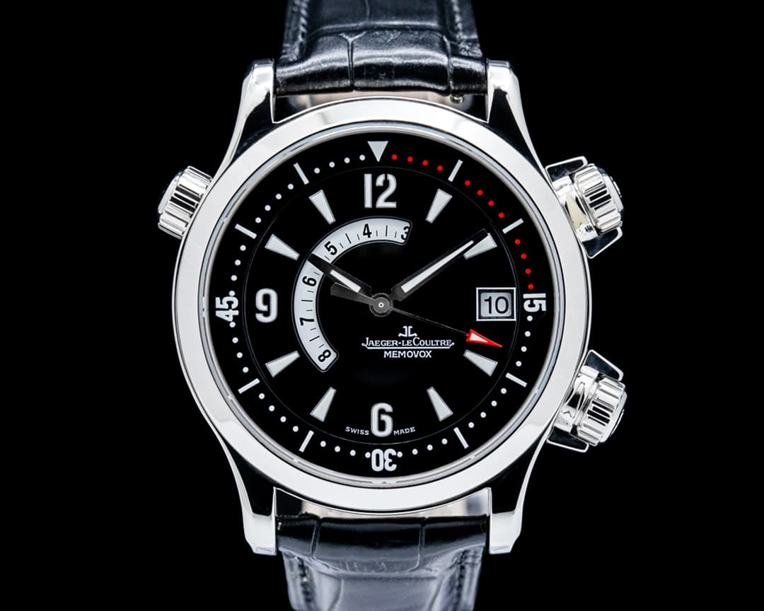 Image of Jaeger-LeCoultre Master Compressor Memovox SS Black Dial