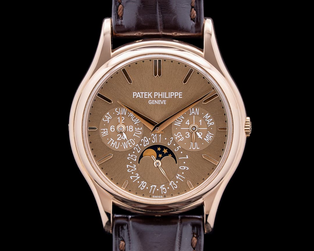 Image of Patek Philippe 5140R Perpetual Calendar 18K Rose Gold Brown Dial