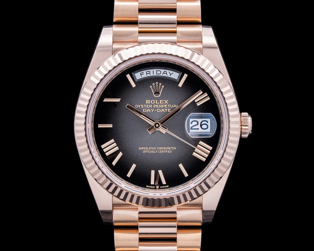 Rolex 228235 Day-Date 40MM 18K Everose Slate Gray Ombre 2025