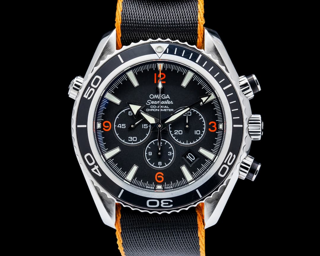 Image of Omega 2210.51.00 Seamaster Planet Ocean Chronograph SS Black Dial