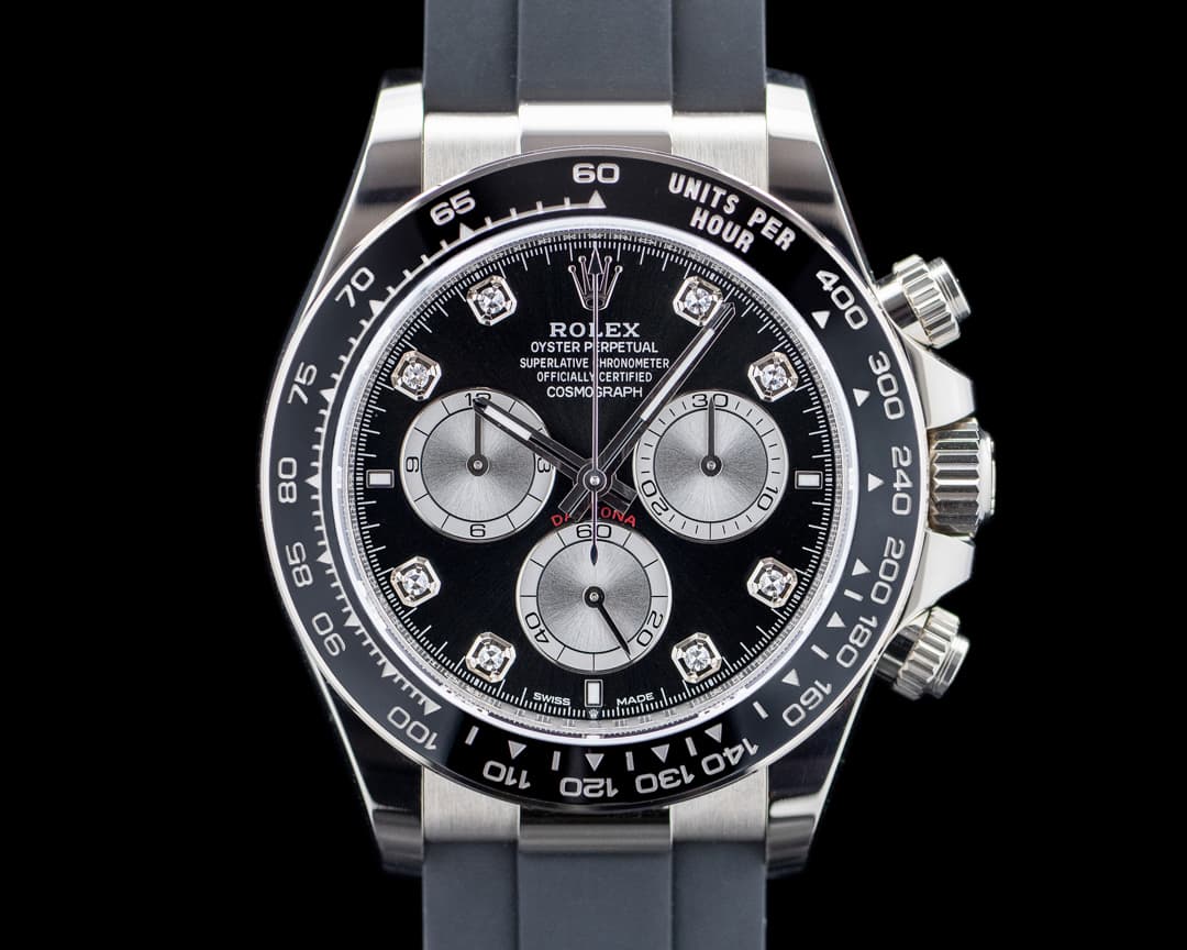 Rolex 126519LN Daytona Ceramic 18K White Gold Black Diamond Dial 2025