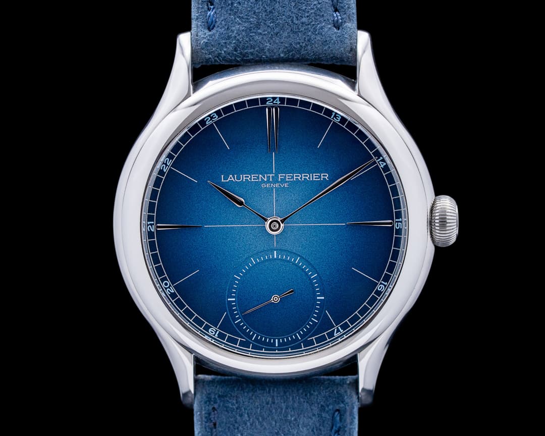 Image of Laurent Ferrier Classic Origin Titanium Gradient Blue Opaline Dial