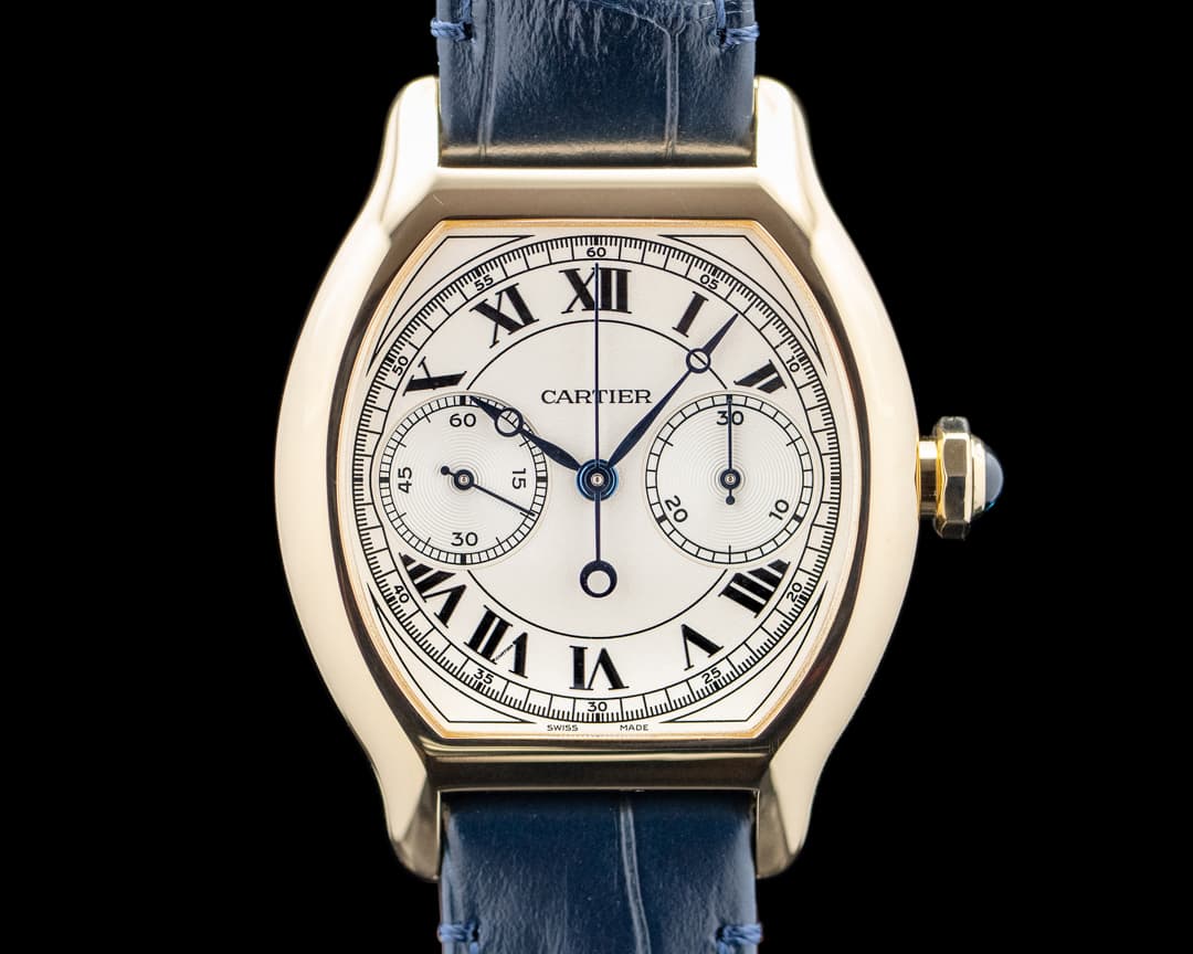 Image of Cartier Prive Tortue 18K Yellow Gold Silver Dial 2026 LIMITED